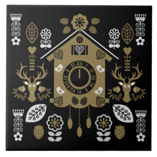 Deutsche Bauernmalerei Kunst Fliese