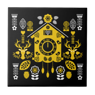 Deutsche Bauernmalerei Kunst Fliese