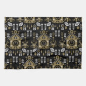 Deutsche Bauernmalerei Kunst Geschirrtuch (Horizontal)