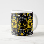 Deutsche Bauernmalerei Kunst Jumbo-Tasse (Vorderseite Rechts)