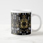 Deutsche Bauernmalerei Kunst Jumbo-Tasse (Rechts)