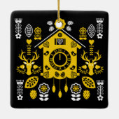 Deutsche Bauernmalerei Kunst Keramikornament (Rückseite)