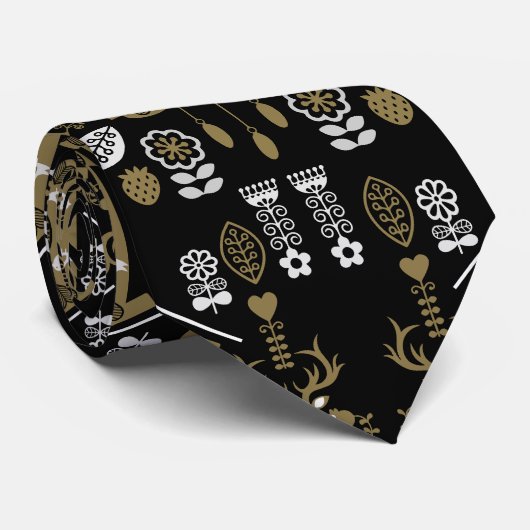 Deutsche Bauernmalerei Kunst Krawatte (Gerollt)