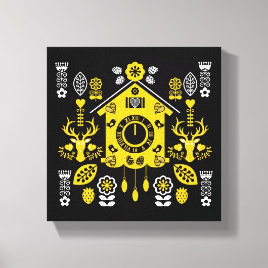 Deutsche Bauernmalerei Kunst Leinwanddruck (Vorderseite)