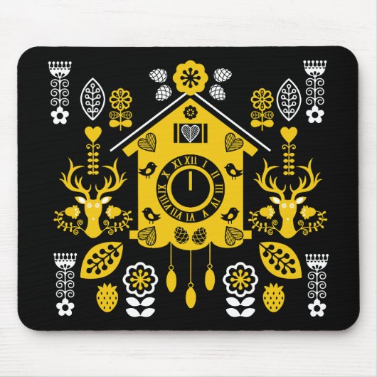 Deutsche Bauernmalerei Kunst Mousepad (Vorne)