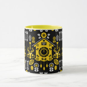 Deutsche Bauernmalerei Kunst Tasse
