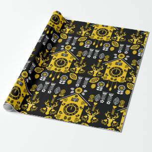 Deutsche Bauernmalerei Volkskunst Geschenkpapier