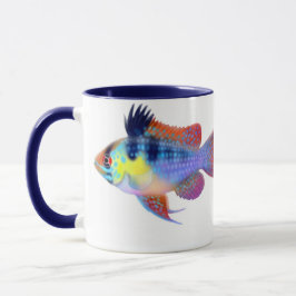 Deutsche blaue RAM-Zwergcichlid-Tasse Tasse