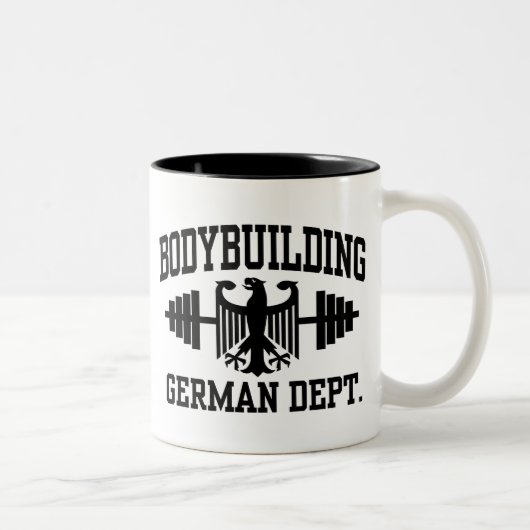 Deutsche Bodybuilding Zweifarbige Tasse (Rechts)