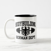 Deutsche Bodybuilding Zweifarbige Tasse (Links)