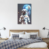 Deutsche Boxer Astronautin Canvas Print Leinwanddruck (Insitu (Schlafzimmer))