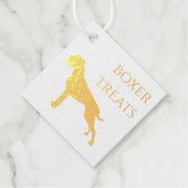 Deutsche Boxer Hund Geschenkanhänger (Vorderseite)