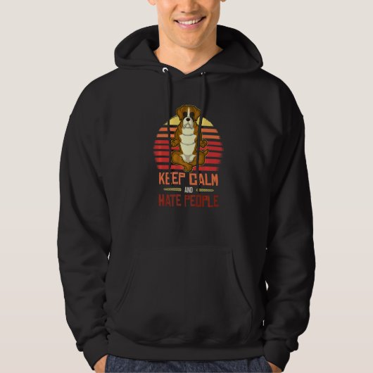 Deutsche Boxer-Hunderasse  52 Hoodie (Vorderseite)