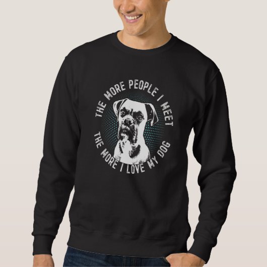 Deutsche Boxer-Hunderasse  8 Sweatshirt (Vorderseite)