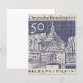 Deutsche Briefmarke Bundespost (Vorne/Hinten)
