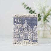 Deutsche Briefmarke Bundespost (Stehend Vorderseite)