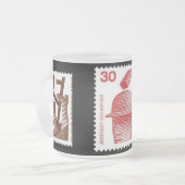 "Deutsche Briefmarke zur Arbeitnehmersicherheit vo Mattglastasse (Vorderseite Links)