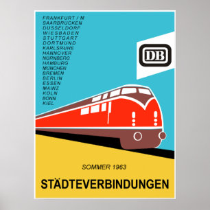 Deutsche Bundesbahn Plakat 1963