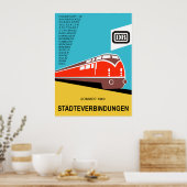 Deutsche Bundesbahn Plakat 1963 (Küche)