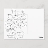 Deutsche Bundesländer Postkarte (Rückseite)