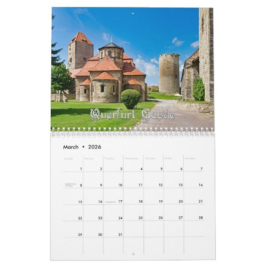 Deutsche Burgen Kalender (Mär 2026)