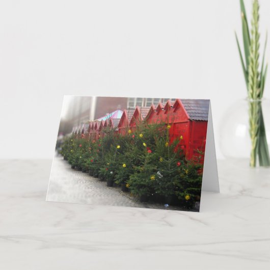 Deutsche Christkindlmarkt-Karte Feiertagskarte (Vorderseite)