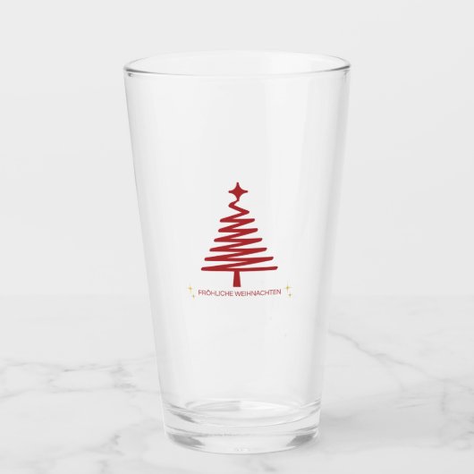 DEUTSCHE CHRISTMAS GLASS CUP GLAS (Vorderseite)