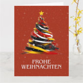 DEUTSCHE CHRISTMAS POSTCARD KARTE (Gelbe Blume)