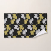 Deutsche Dackel-Hundsmuster Badhandtuch Set (Handtuch)