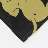 Deutsche Dackel-Hundsmuster Fleecedecke (Ecke)