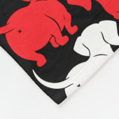 Deutsche Dackel-Hundsmuster Fleecedecke (Ecke)