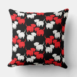 Deutsche Dackel-Hundsmuster Kissen