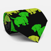 Deutsche Dackel-Hundsmuster Krawatte (Gerollt)