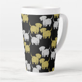 Deutsche Dackel-Hundsmuster Milchtasse (Rechte Ecke)