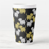 Deutsche Dackel-Hundsmuster Milchtasse (Vorderseite)