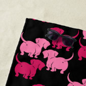 Deutsche Dackel-Hundsmuster Strandtuch (Beispiel)