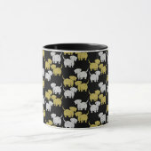 Deutsche Dackel-Hundsmuster Tasse (Zentrum)