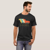 Deutsche Dackel Vintag Retro Dog Eigentümer T-Shirt (Vorne ganz)