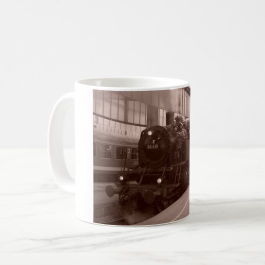 Deutsche Dampflokomotive Kaffeetasse (Vorderseite Links)