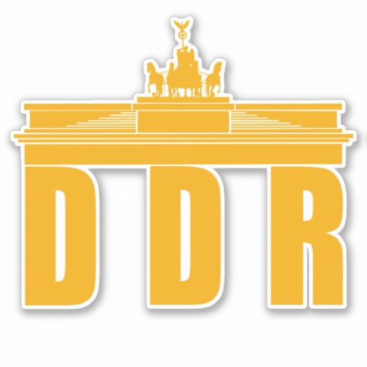 Deutsche Demokratische Republik Aufkleber (Vorderseite)
