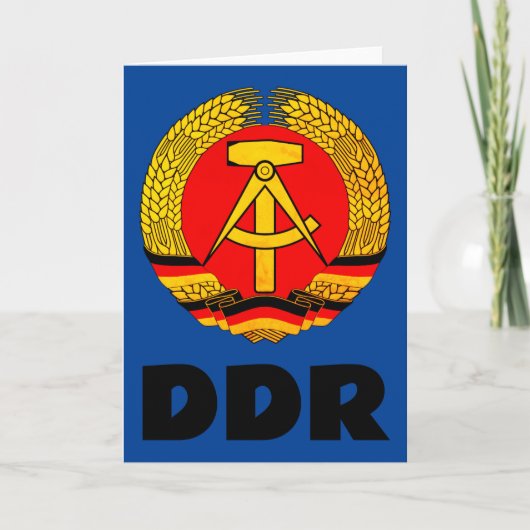 Deutsche Demokratische Republik (DDR, DDR) Ostdeut Dankeskarte (Vorderseite)
