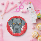 Deutsche Dogge Abstract Pappteller (Party)