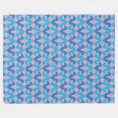 Deutsche Dogge abstraktes Muster Fleecedecke (Vorderseite (Horizontal))