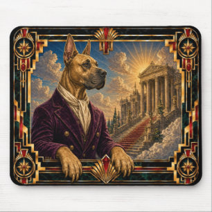 Deutsche Dogge, Art Deco Hund Mousepad