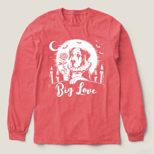 Deutsche Dogge "BIG LOVE" Tri-Blend Shirt (Design Vorderseite)