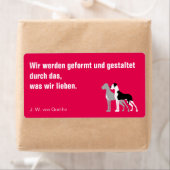 Deutsche Dogge Briefaufkleber (Insitu)