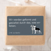 Deutsche Dogge Briefaufkleber (Insitu)