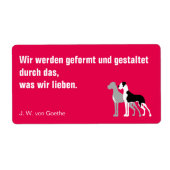 Deutsche Dogge Briefmarken (Vorne)