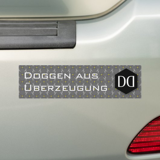 Deutsche Dogge DD-Identität Autoaufkleber (Auf Auto)