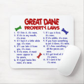 DEUTSCHE DOGGE Eigentums-Gesetze 2 Mousepad (Mit Mouse)